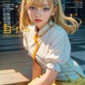 Rosetta， Rune Factory Frontier，A young girl poses for New TTD magazine.
