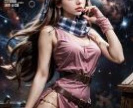 手機桌布，聖火降魔錄 Fire Emblem，Daisy，寫實，蒸汽朋克：粉紅裙女郎