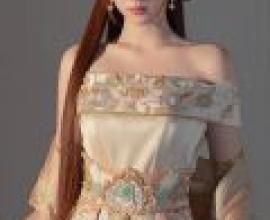 Predestined relationship，A woman wearing jewelry and a white dress.