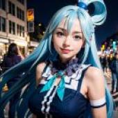 Live version， popular anime， the goddess of water， Aoka， blessing for the beautiful world， Blue Butterfly Fantasy Night