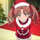 Shirai Kuroko，A girl with pigtails in red pajamas.