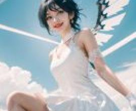 元慈，坐在窗台上的天使女孩。