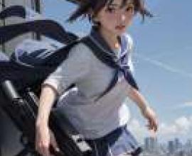 Yoshika Miyafuji，Strike Witches，A girl with a gun.