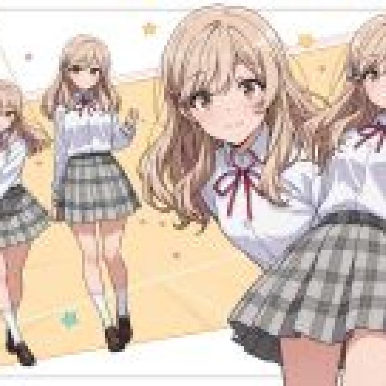 Ajisai Sena，A girls cheerleading team poster.