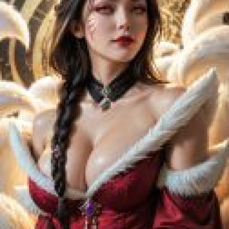 阿璃 League of Legends，身穿紅色服裝、頭戴皇冠的女子。