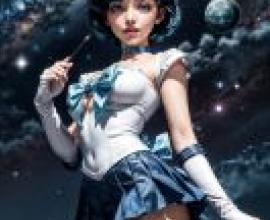 手機桌布，水野亞美 (Sailor Mercury)，美少女戰士，寫實，水野亞美的藍光封面