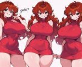 Passionate girl，Sure， I can do that. How about Sure! Thats shorter than the image