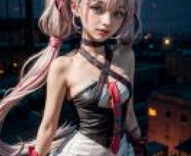 手機桌布，兔鞠Mari，八美肉Vtuber，寫實，動漫機器人：未來幻想