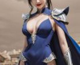 Soul Street Wind King2，身穿藍色衣服的女子。