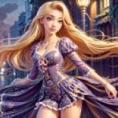 Live version， Disney， long -haired princess， magic hair， Princess Lepe， urban sleepwalking