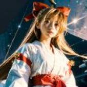 Computer wallpaper， real life， Kurusikawa Himeko， Kannazuki Miko， fashionable anime umbrella
