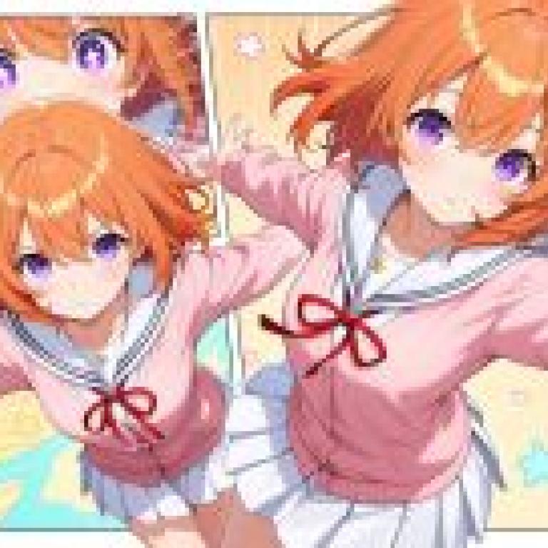 Hoto kokoa IS THE ORDER A RABBIT NAI，Two girls on front side of card.