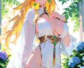 TA，Anime girl with white dress.