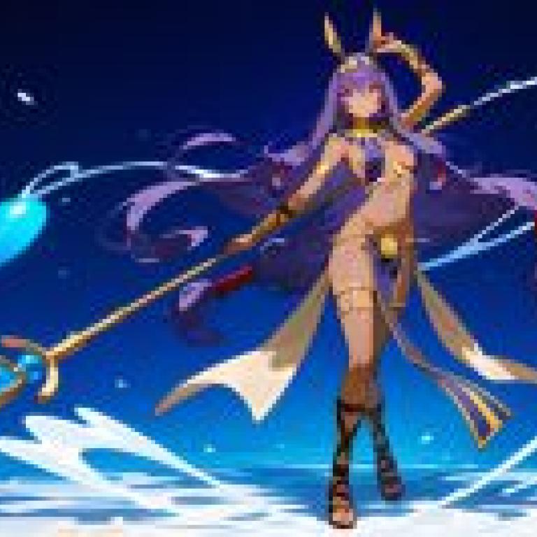 nitocris，fate，Girl holding a wand.