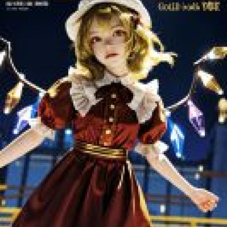 手機桌布，Flandre Scarlet Touhou，寫實，一個戴著帽子、看起來很驚訝的女孩。