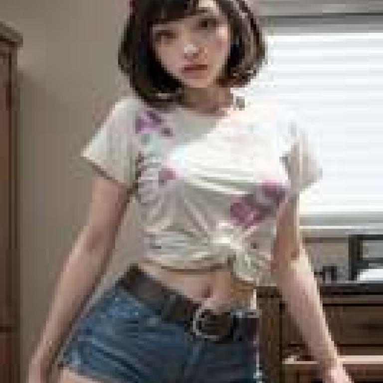 Selene Lovely Luna，Pokemon，The girl wearing blue jean shorts and a red cap.