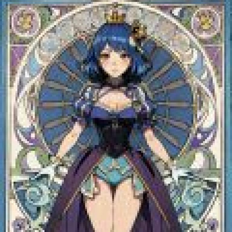 THE iDOL MSTER，Blue princess with crown.