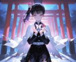 Tsuyuri Kanao，Anime character holding heart.