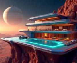 house on Mars，懸崖邊的豪華度假村。