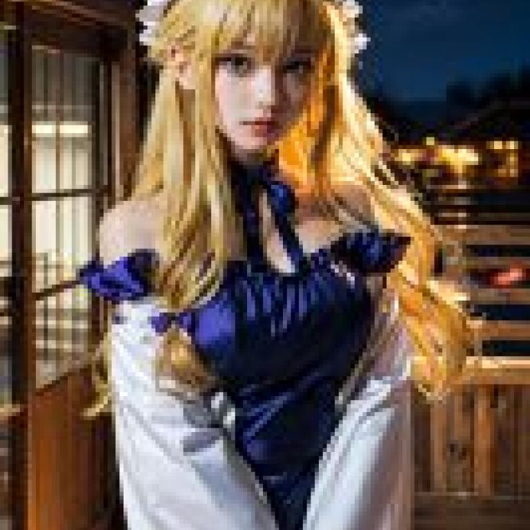 手機桌布，Yukari Yakumo 八雲 紫 東方，寫實，身穿角色扮演服裝的女孩。