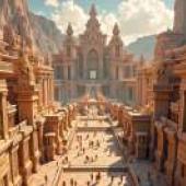 亞特蘭提斯幻象，圖中展示的是宮殿的外觀。