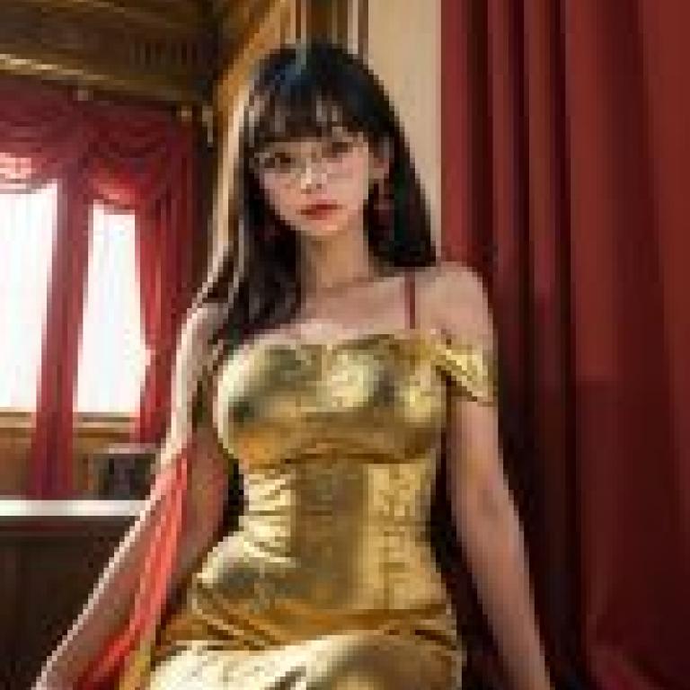 芭芭拉費爾頓 1960 年代，一位身穿金色禮服的女士擺姿勢。