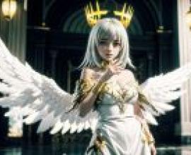 電腦桌布，真人版，奧偍瑪蒂亞，アルテマティア，狩龍人拉格納，優雅翅影：奧偍瑪蒂亞翅膀cosplay 綾香的迷人天使角色扮演風采