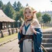computer wallpaper， labyrinth rice， Malusil Donato， Dungeon Meshi， live-action version， elf girls elegance
