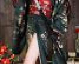 Beautiful Fantasy，A woman in a kimono holds a sword.
