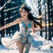 Computer tablecloth， beautiful photo， Christmas beauty， winter fantasy blooming