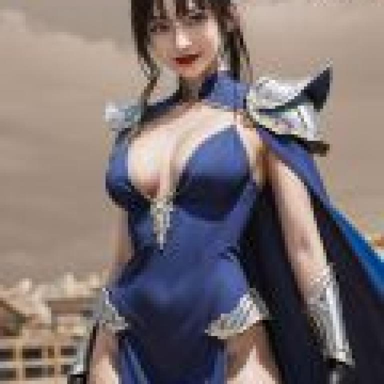Soul Street Wind King2，身穿藍色衣服的女子。