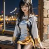 手機桌布，Ara Haan Elsword，寫實，前面寫著「caawtier」字樣的女孩。