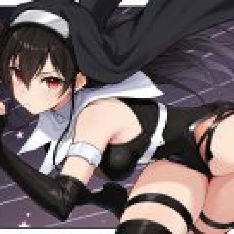 惡夢系列新堂剎那，黑白動漫少女，紅眼睛。
