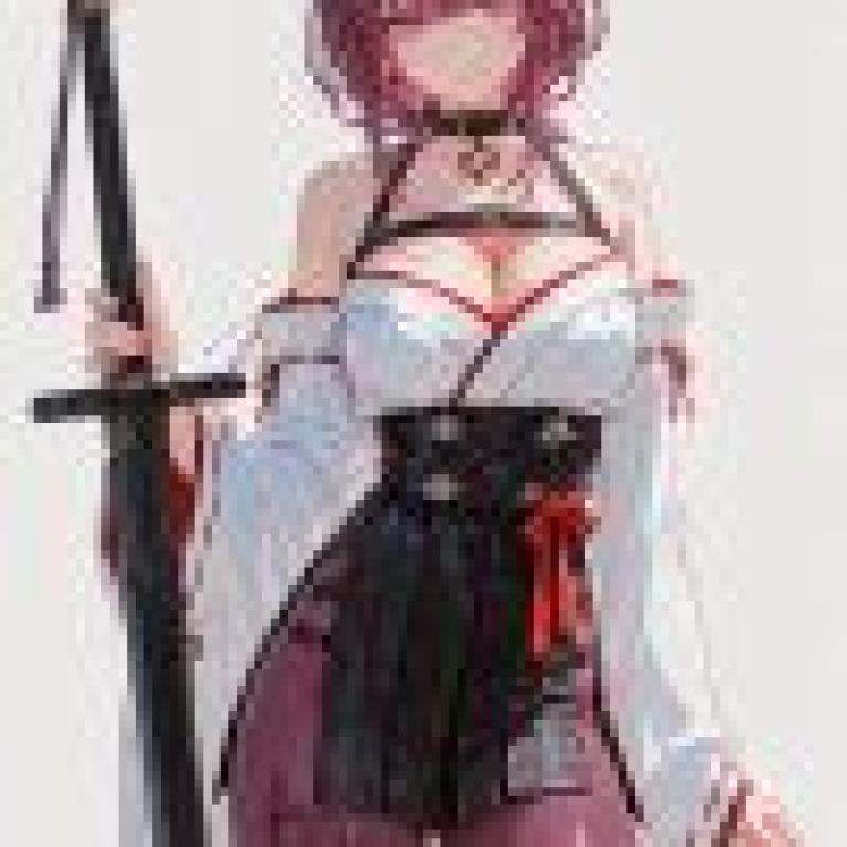 Battle Witch，A woman with a sword in one hand and a bow in the other.