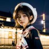 Computer desktop， live version， wooden cherry， Sakura Kinomoto， Kuro Magic， pre -building sailor costumes， real animation beauty， Japanese girls are real， and role -playing elegance.