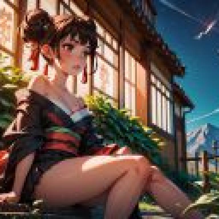 夜色悠閒和服 - Artgerm動漫繪畫桌布免費下載