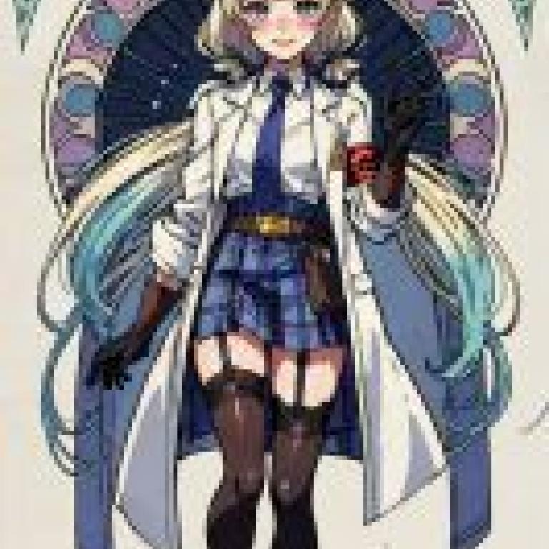 Aizawa Ema VTUBER，金髮藍裙的動漫女性。