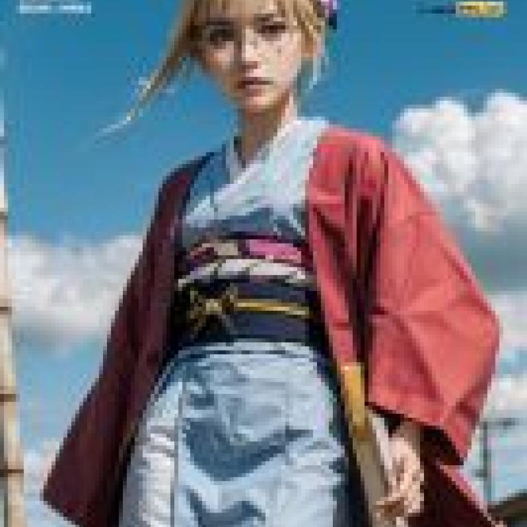 Mobile wallpaper，Mashiro (真白)，ムシブギョー，虫禁情，Realism，A woman named minaae in the magazine is wearing red and blue clothes.