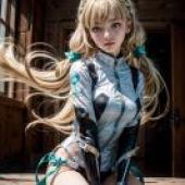 Angela Balzac，商店櫥窗裡的模特兒。
