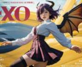 Grea，《巴哈姆特之怒》，雜誌封面寫著EXO字樣。