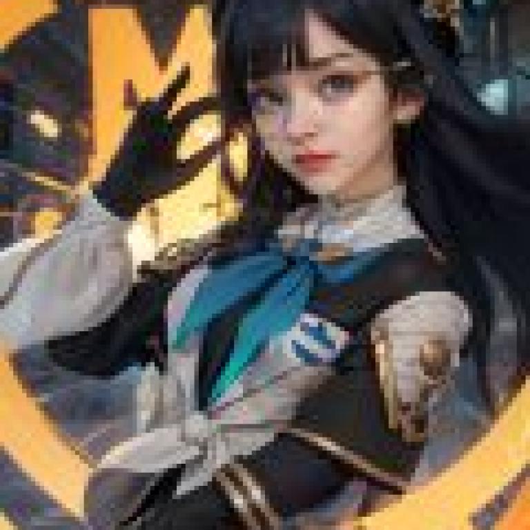 崩壞星軌，一位身穿黑白洋裝、留著黑色長髮的女孩