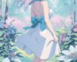 Frieren，A princess with a ribbon in her hair and white dress