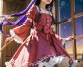 Mobile wallpaper， Princess Syalis， Sleepy Princess， realistic， a girl in a pink dress standing by the window.