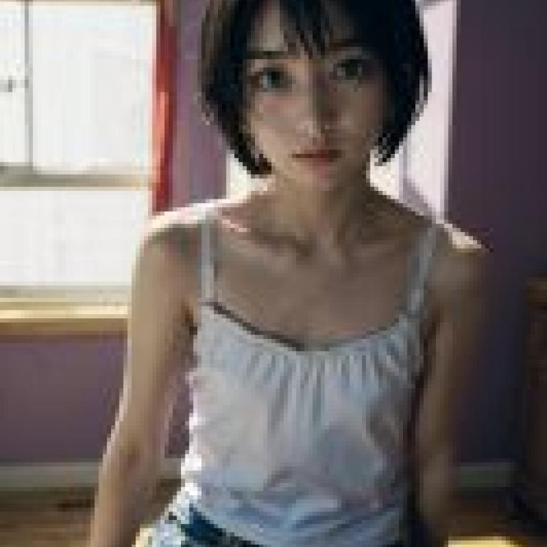 手機桌布，三条京子（さんじょうけいこ），稻荷恋之歌，寫實，一名女子坐在窗台上。