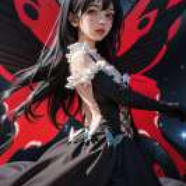 黑雪姬 Accel World 加速世界，黑髮蝴蝶翅膀的女孩。