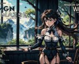 Computer wallpaper， GreenHouse， anime， Mazzle Wind magazine cover with Gagne illustrations