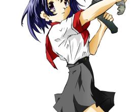 [小時候][塗鴉]槍少女