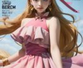 saint flying feather butterfly angel Pretty Cure，《Ealma》雜誌的封面上，一個女孩戴著一個大蝴蝶結。