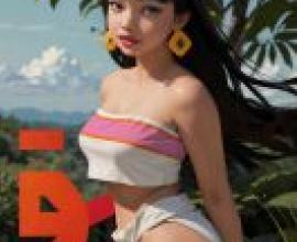 Chel， The Road to El Dorado，A magazine cover featuring Minique.