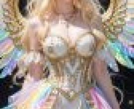Magic Memories，A girl in angel costume.